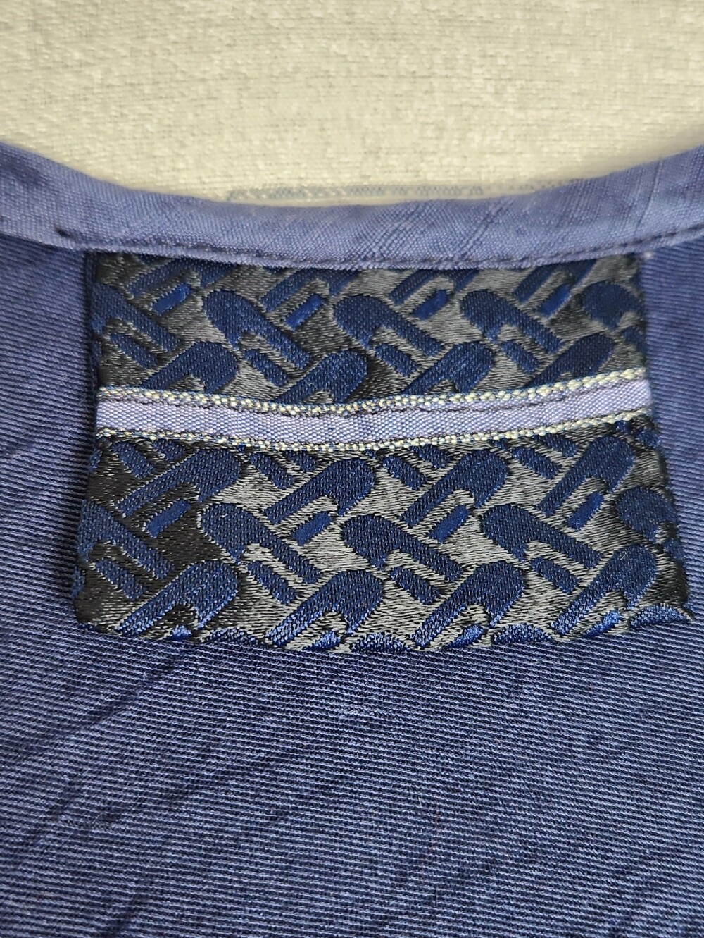 Sleeveless Navy Blue Blouse Top - Picture 6 of 11